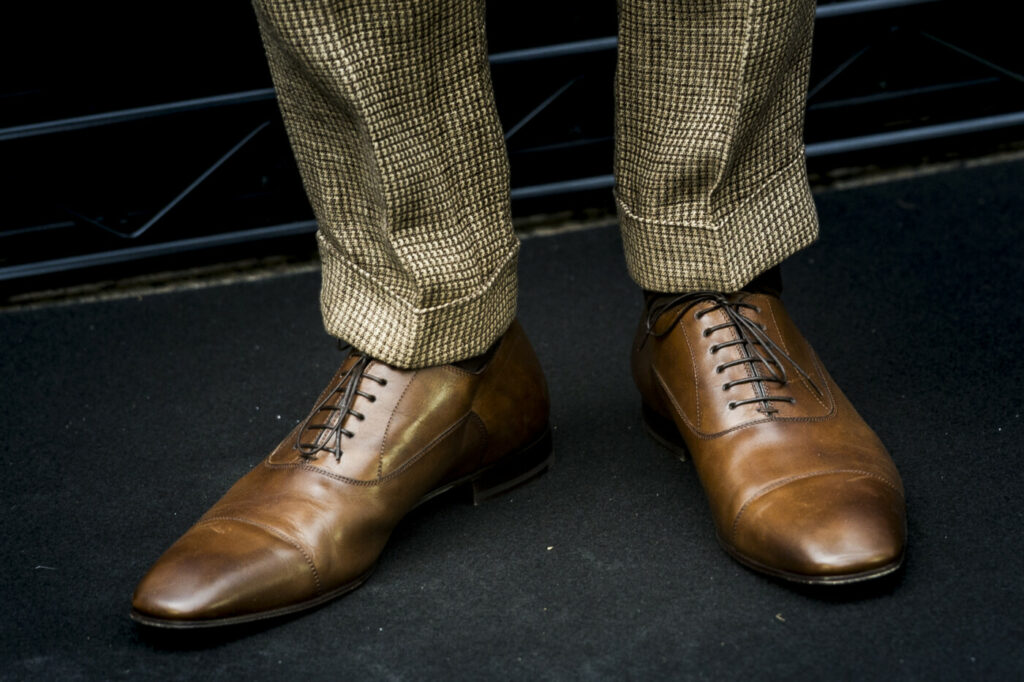 scarpe eleganti marroni da uomo